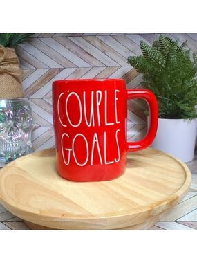 Rae Dunn Mug “Couple Goals” All Red Ceramic Mug